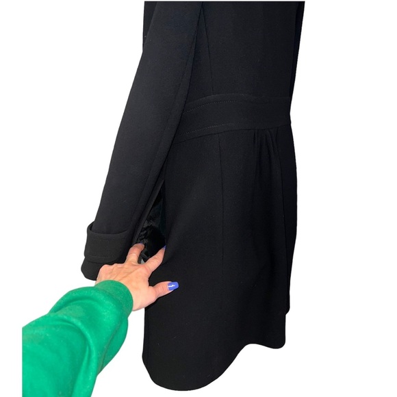 J. Crew Coletta Double-Cloth Wool Black Women's Coat - Picture 7 of 10